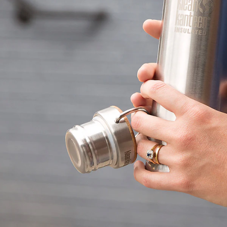 Náhradní uzávěr Klean Kanteen Classic Bamboo Loop Cap