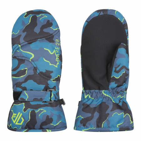 4camping.cz - Dětské softshellové rukavice Dare 2b Jovial Mitt - 11-12 / modrá/černá