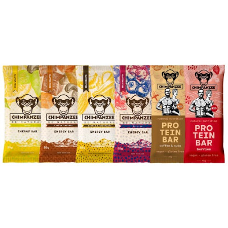Sportovní výživa Chimpanzee Chimpanzee set energy + protein bezlepek