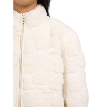 Dětská mikina 4F Fleece F494 Off White