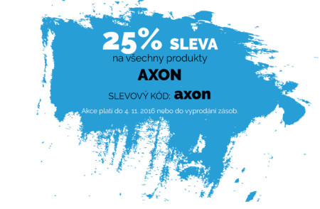 25% sleva na produkty Axon