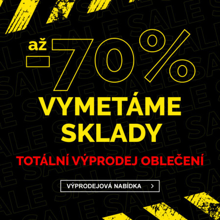 TOTÁLNÍ VÝPRODEJ - oblečení ve slevách až 70 %