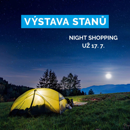 Night shopping na Výstavě stanů