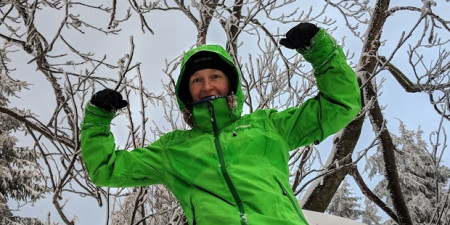 Nedělní běžko-keškování na Šumavě