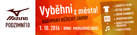 Mizuno Podzimní 10 láká na běh v krásném Mariánském údolí