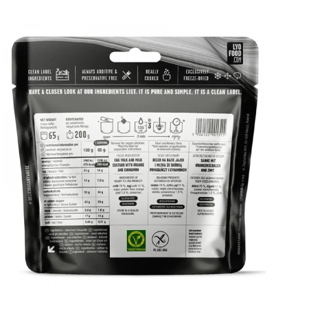 Dezert Lyo food Crema Catalana