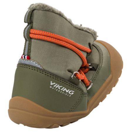 Dětské zimní boty Viking Outdoor Footwear Birch Barefoot Warm WP Pull-on Olive