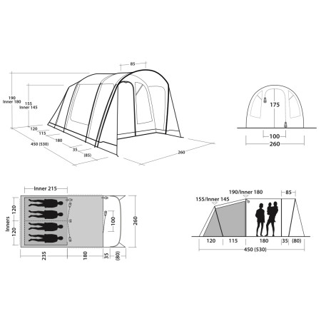 Rodinný stan pro 4 osoby Outwell Birdland 4 TC