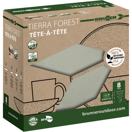 Sada nádobí Brunner Set tête-à-tête PLA Tierra Forest 8 pcs