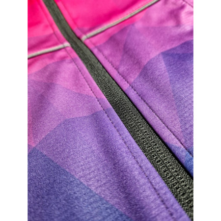 Dětská softshellová bunda WAMU Mozaika purple