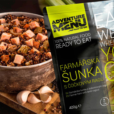 Adventure Menu Farmářská šunka s čočkovým ragú 400g