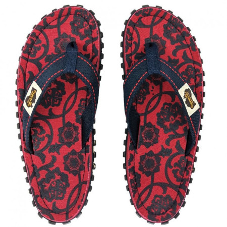 Žabky Gumbies Islander Flip-Flops - Red & Blue Rose