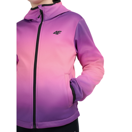 Dětská softshellová bunda 4F Softshell Jacket F603 Multicolour 3 Allover