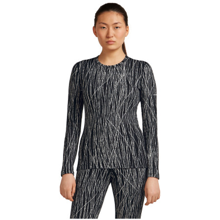 Dámské funkční triko Icebreaker Women Merino 260 Tech Vertex LS Crewe Delta Lines AOP