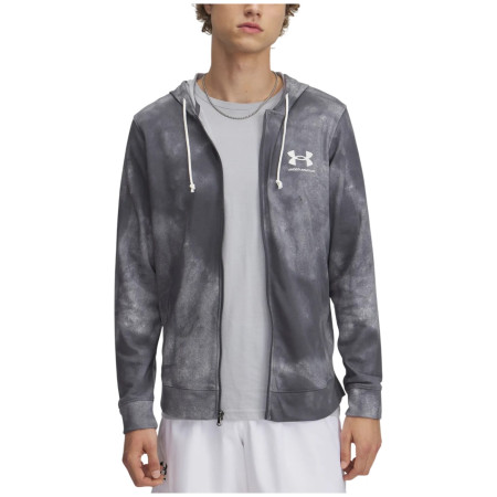 4camping.cz - Pánská mikina Under Armour Rival Terry AOP FZ Q1 - L / šedá
