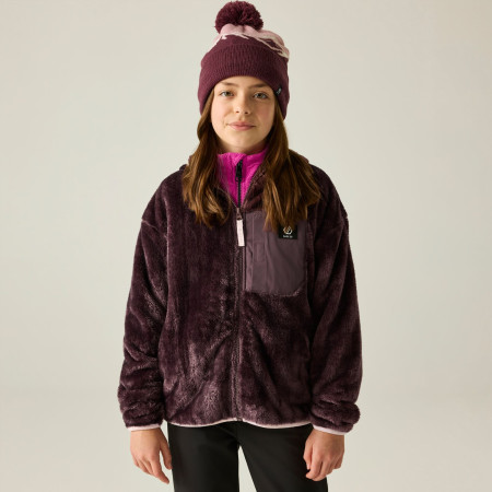 Dětská mikina Dare 2b Powder Fleece Hucklbr/PkHz