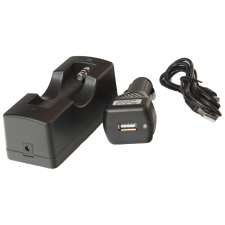 Autonabíječka pro baterie Li-Ion 18650 Yate s USB kabelem