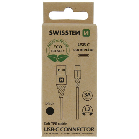 Nabíjecí a datový kabel Swissten USB/USB-C
