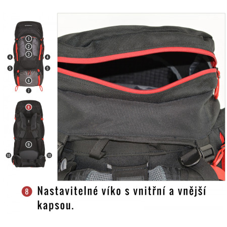 Batoh Husky Samont 70+10