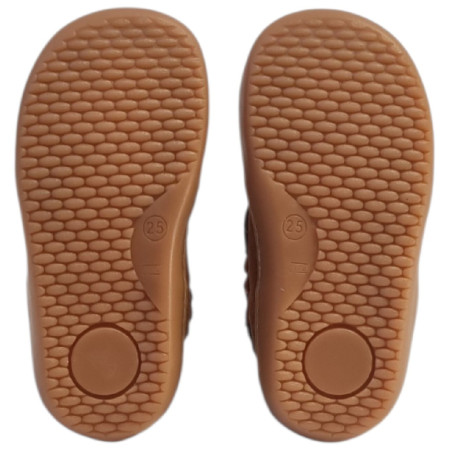 Dětské barefoot boty beBare 3555TY Tan