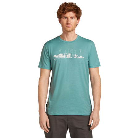 Pánské tričko Icebreaker Men Merino 150 Tech Lite SS Tee The Peaks