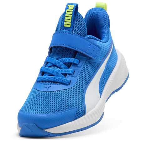 Dětské boty Puma Flyer 4 AC+ PS Racing Blue-Lime Squeeze-