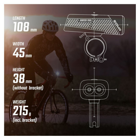 Přední světlo Sigma Buster 1100