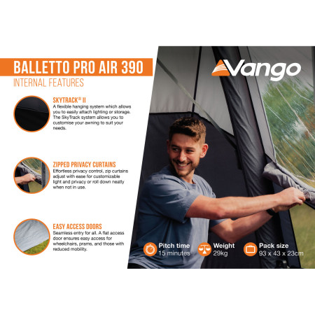 Předstan Vango Balletto Pro Air 390
