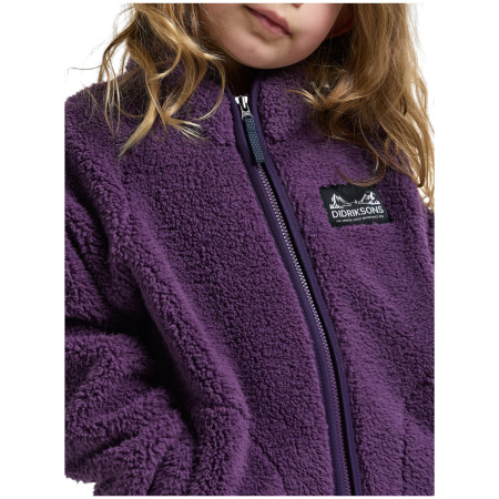 Dětská mikina Didriksons Gibbs Kids Fullzip 2 Northen Purple