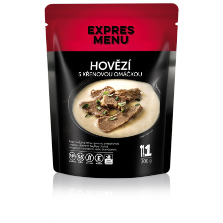 Hotové jídlo Expres menu Hovězí s křenovou omáčkou