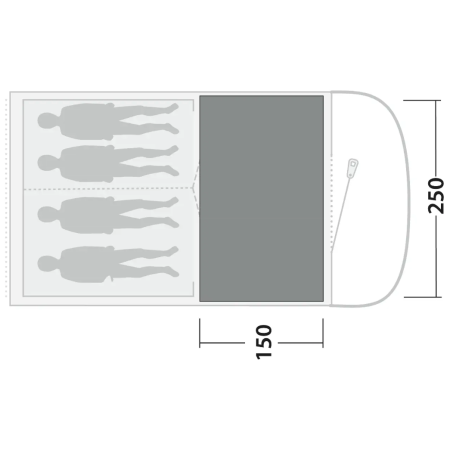 Koberec ke stanu Outwell Cozy Carpet Sky 4