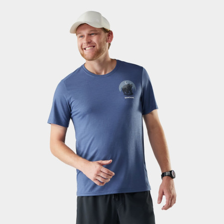 Pánské funkční triko Smartwool Men's Lunar Bear Active Short Sleeve Graphic Tee