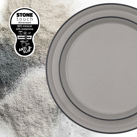 Talíř Brunner Dinner plate ø 25 cm Gray