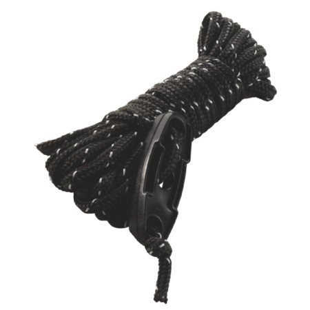 Šňůra ke stanu Easy Camp Black-Reflective guylines