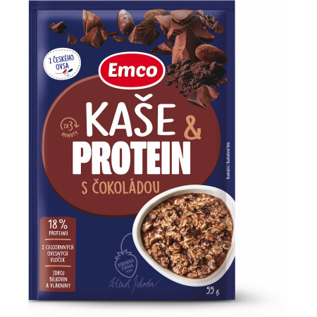 Kaše Emco Kaše proteinová s čokoládou 55g