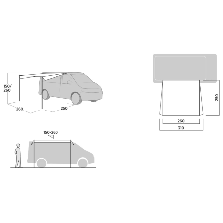 Přístřešek Easy Camp Voss Canopy II.