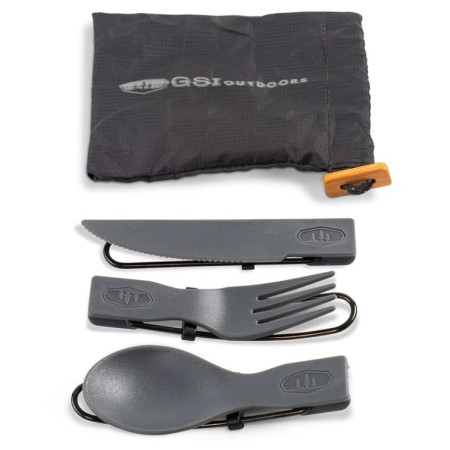 Sada příborů GSI Outdoors Tekk Trio Folding Cutlery Set