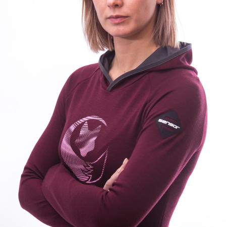 Dámská mikina Sensor Merino Upper Fox