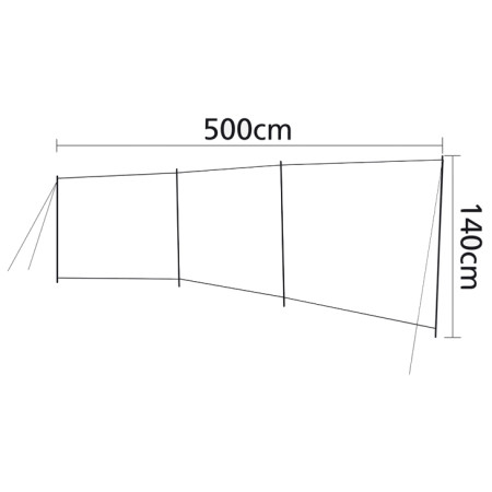 Zástěna Bo-Camp Brendan - 2 díly