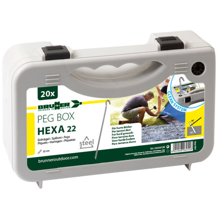 Sada kolíků Brunner Peg Box Hexa 22