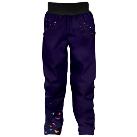 Dětské softshellové kalhoty WAMU Dark Purple