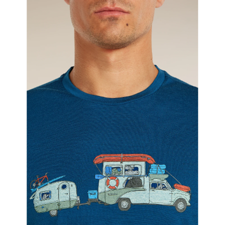 Pánské triko Icebreaker Men Merino 150 Tech Lite SS Tee Transportage