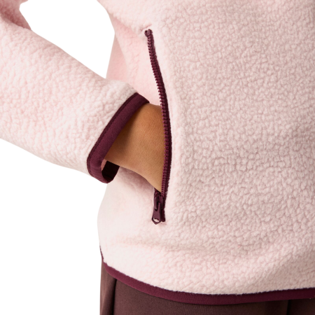 Dětská funkční mikina Regatta Junior Frankie Warm Fleece Pink Haze/Fig