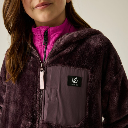 Dětská mikina Dare 2b Powder Fleece Hucklbr/PkHz