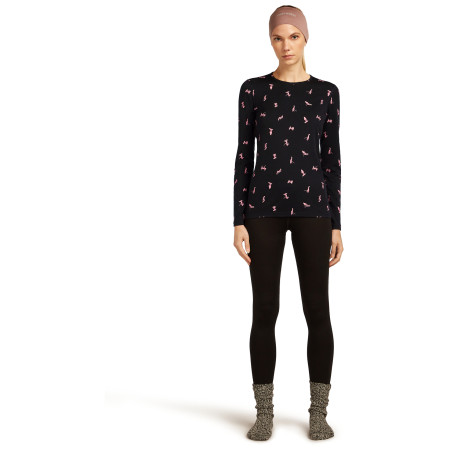 Dámské funkční triko Icebreaker Women Merino 200 Oasis LS Crewe Snow Day