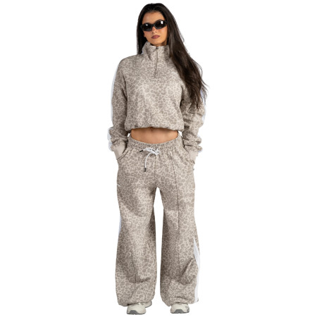 Dámská mikina Nebbia Half-Zip Leopard Sweatshirt Primal