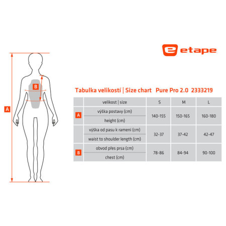 Dámský chránič páteře Etape PURE PRO 2.0
