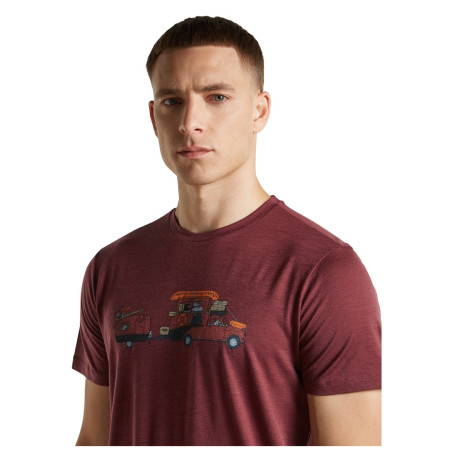 Pánské funkční triko Icebreaker Men Merino 150 Tech Lite SS Tee Transportage
