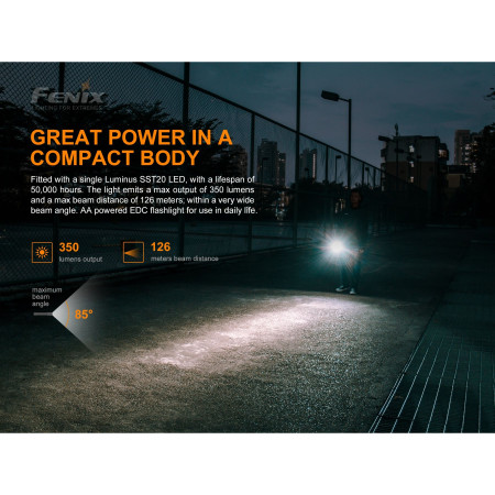 LED svítilna Fenix E20 V2.0