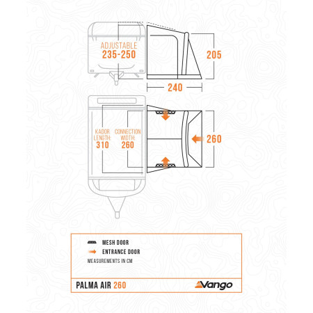 Stan ke karavanu Vango Palma Air 260
